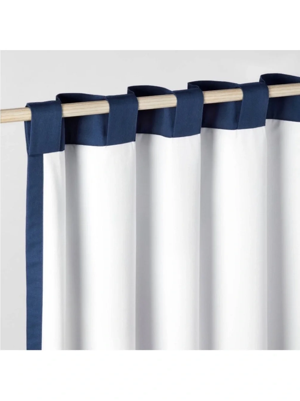 **Set of 2** Pillowfort Navy Twill Blackout Window Curtain Panels 42”x84” NEW